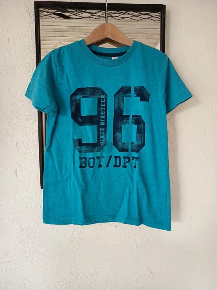 T shirt manches courtes Okaïdi bleu