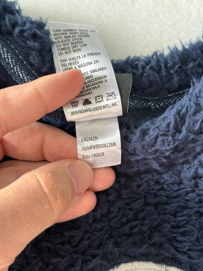 Sweat / pull de nuit Disney Mickey bleu marine – Taille L enfant – matière douce moumoute - photo numéro 10