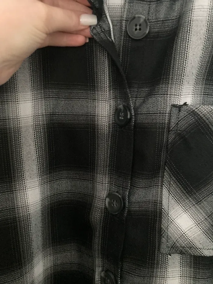 Chemise chaude noire grise et blanche - photo numéro 3
