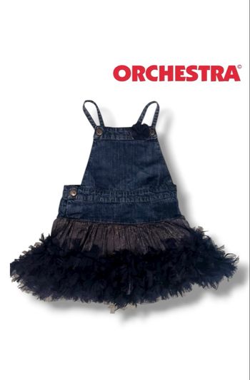 Robe volants fille - bleu Marine - 4ans - 104cm - Orchestra