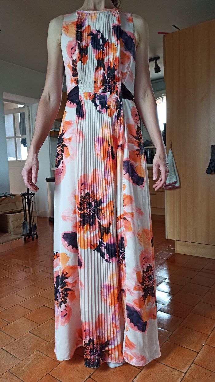 Robe longue soirée cérémonie mariage M Mango