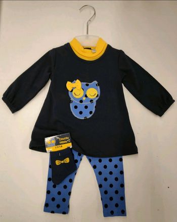Ensemble 3 pièces fille 6 mois
