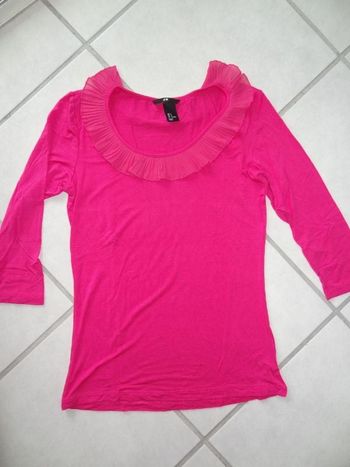 haut fuschia H&M