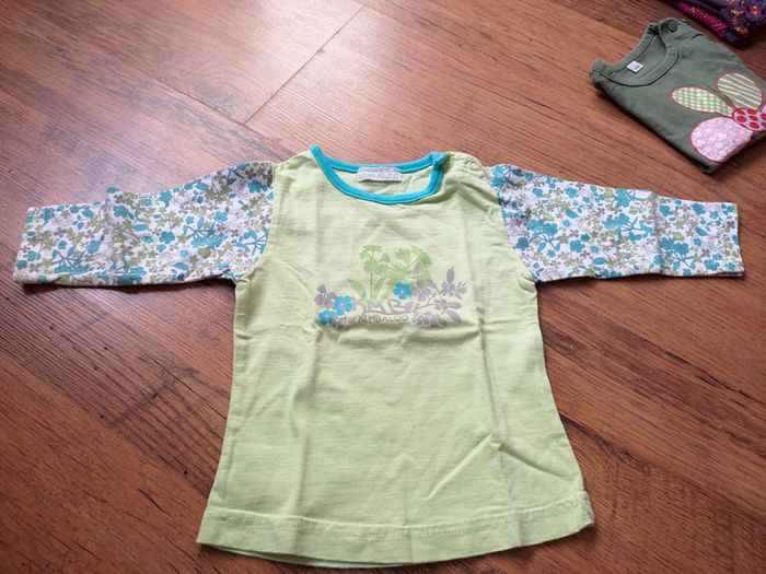 🌺 gros Lot de 14 tee shirts manches longues 6 mois🌺 - photo numéro 9