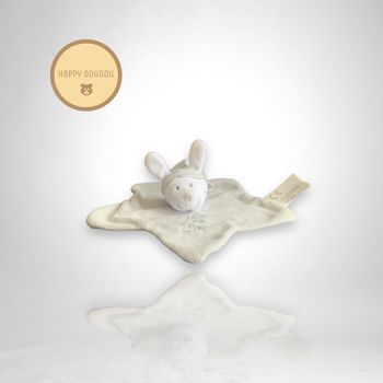 Doudou étoile lapin gris bonnet Nicotoy DP307