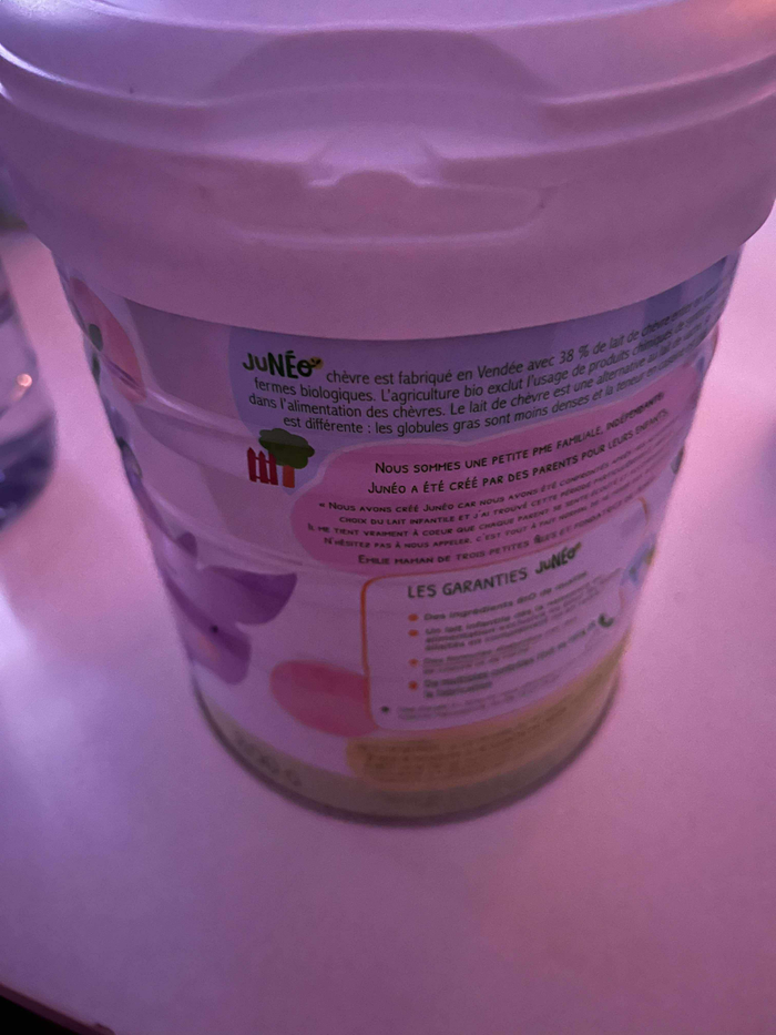 Boite de lait Junéo Chèvre 1er age neuve - photo numéro 2