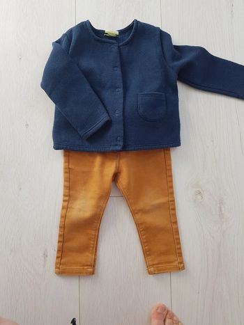 Ensemble pantalon gilet 12 mois