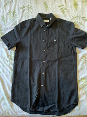 Chemise Lacoste MC noir