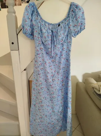 Robe longue a fleurs