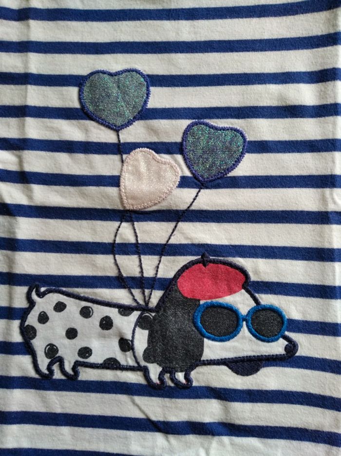 T-shirt fille - DPAM - 2 ans - photo numéro 3