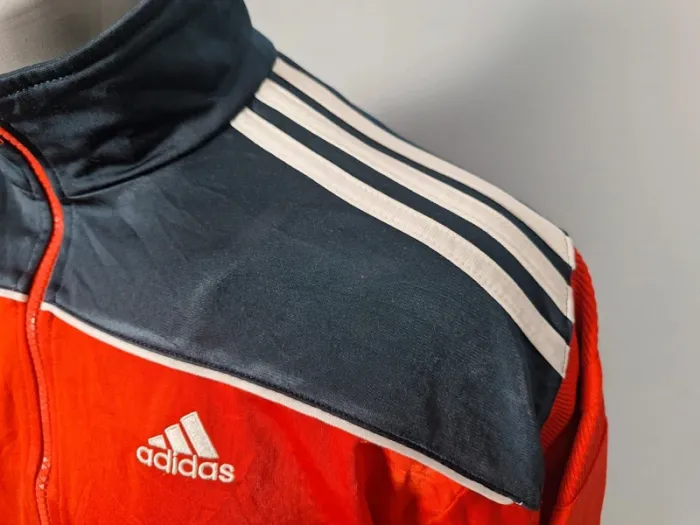 veste légère / Track jacket adidas vintage - bleu foncé et rouge - année 2007 brodé (460) - photo numéro 5