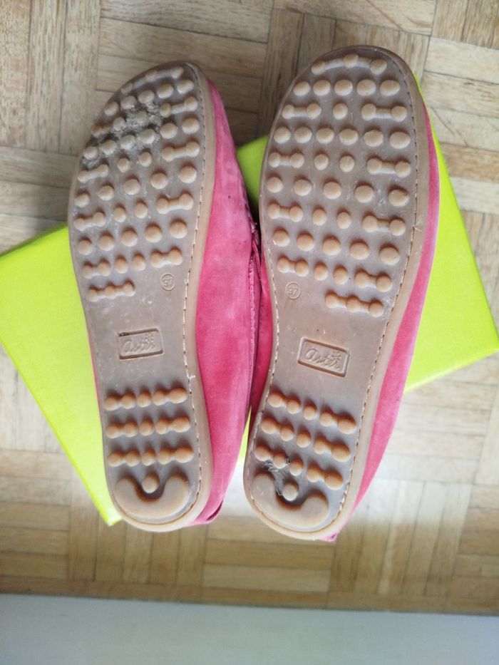 Mocassins garçon bordeaux aster 37 très bon état - photo numéro 6