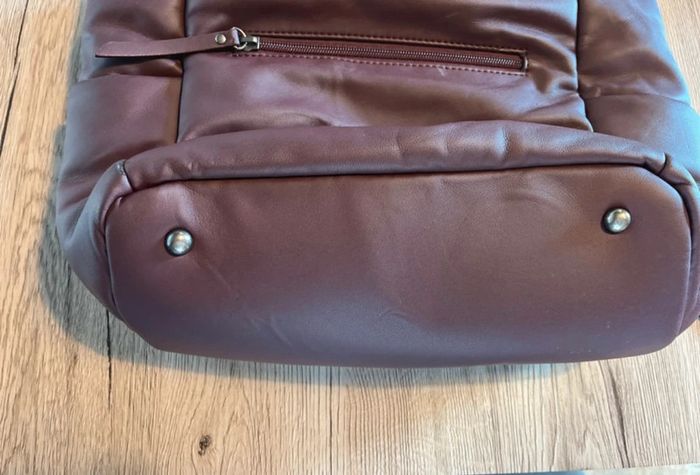 Sac à main bordeaux Pepe Jeans – porté épaule - photo numéro 3