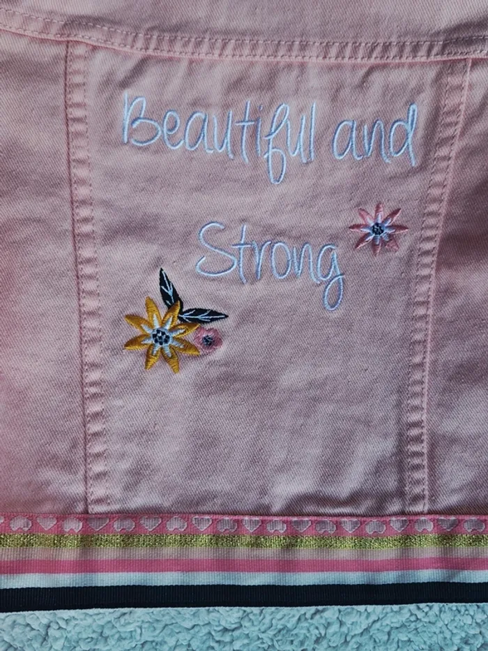 Veste jeans rose neuve - photo numéro 9