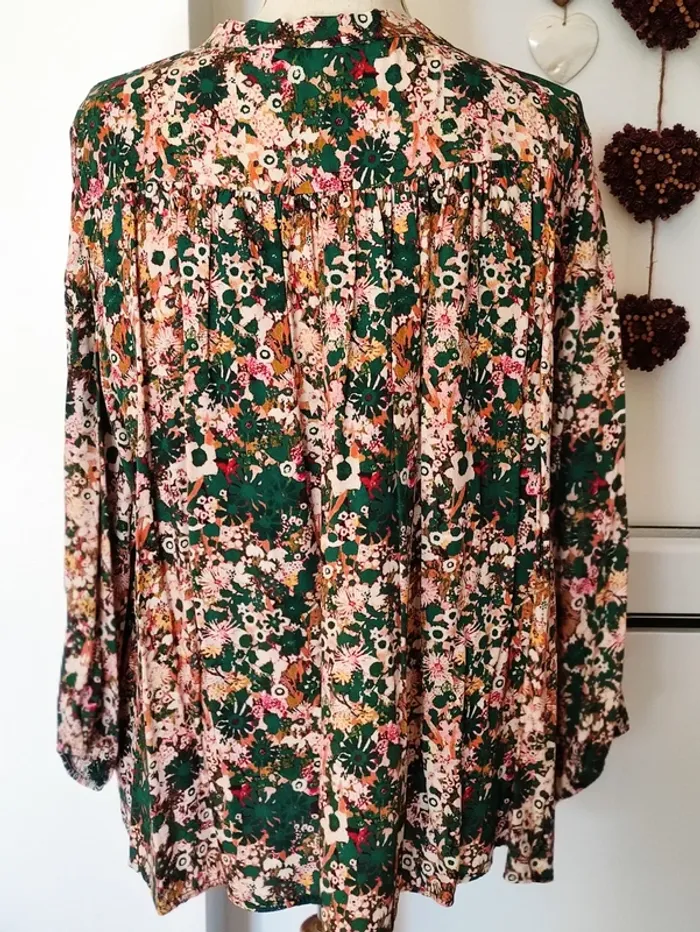 👄 magnifique blouse bohème fleurs 🌿🌸38/44 - photo numéro 3