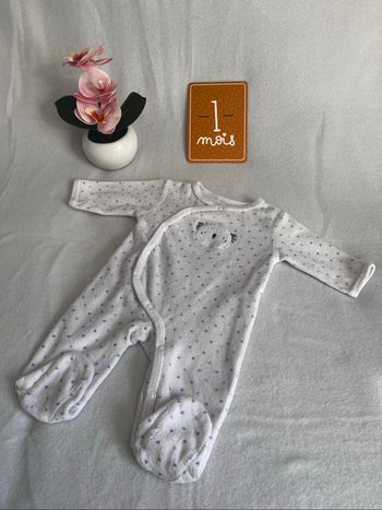 Pyjama velours 1 mois
