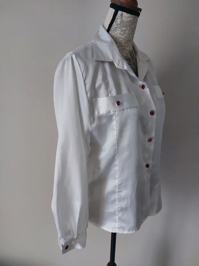 Chemise blanche "Brigitte Saget" - photo numéro 4