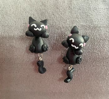 Boucles d’oreilles chat