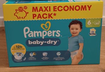 1 Pack de 80 couches Pampers baby-dry Taille 6