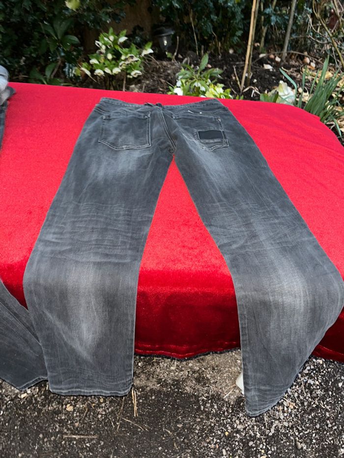 Lot de 4 jeans noir T 40 avec élasthanne - photo numéro 15