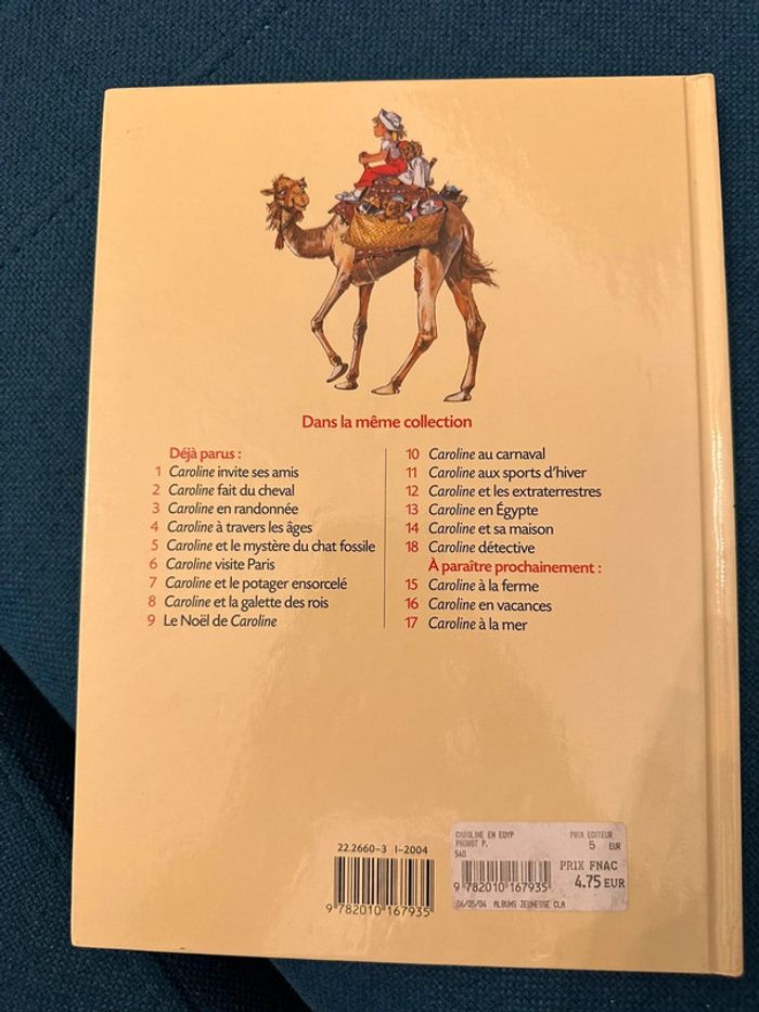 Livre vintage album Hachette Caroline en Égypte Pierre Probst - photo numéro 2