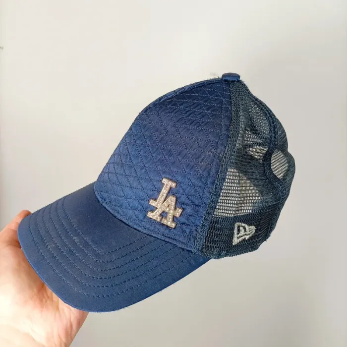 Casquette filet bleue LA Dodgers New Era, réglable, style streetwear T002 - photo numéro 4