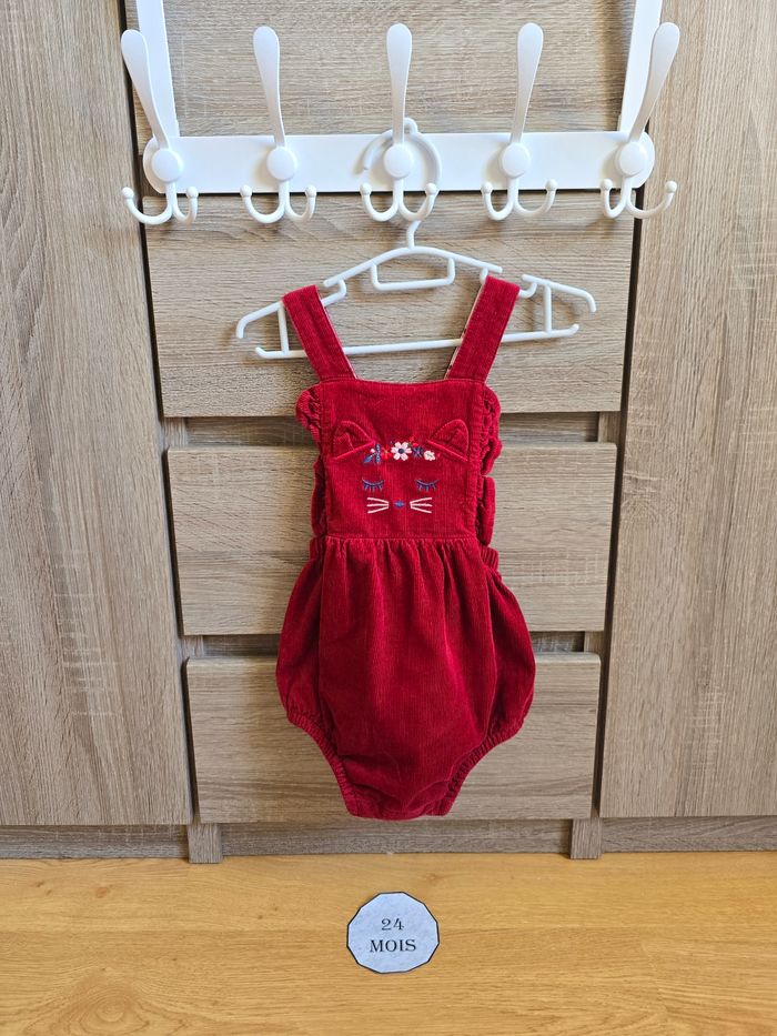 Vêtement Bébé Fille - Ensemble : Barboteuse/Gilet/Blouse/Collant - Sergent Major - 24 mois 86 cm - photo numéro 6