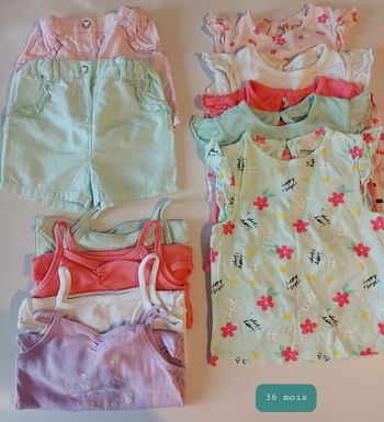 Lot été 36 mois fille 