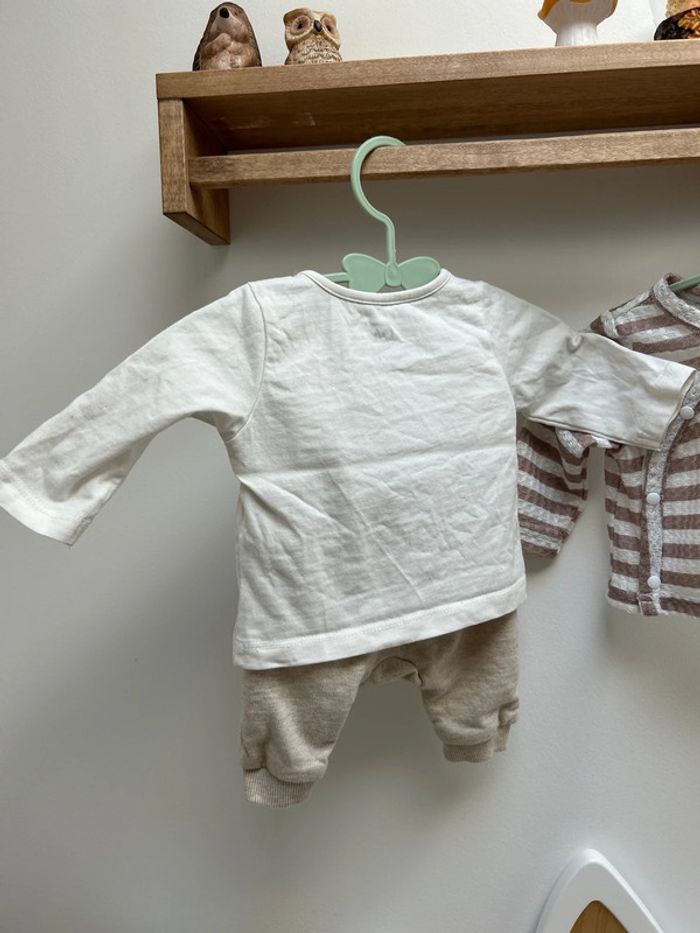 Tenue beige mixte unisexe 0-1 mois - photo numéro 3