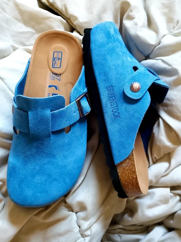 Sabot Birkenstock boston bleu taille 37 neuve