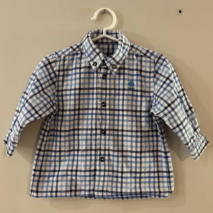 Chemise River Woods à carreaux bleus