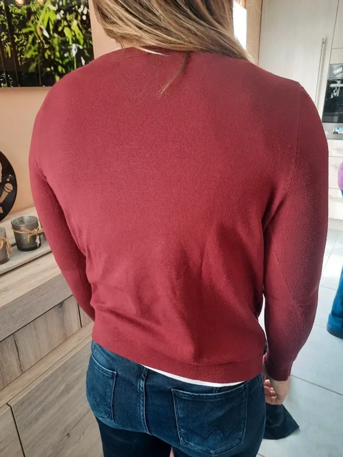 Pull bordeaux - photo numéro 3