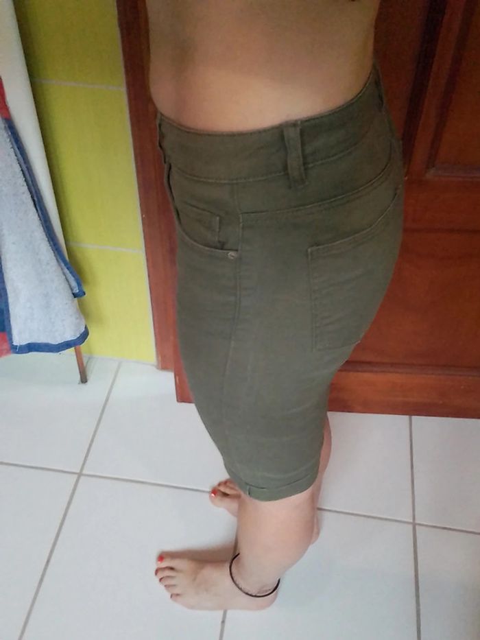 Short femme vert kaki Gémo - photo numéro 5