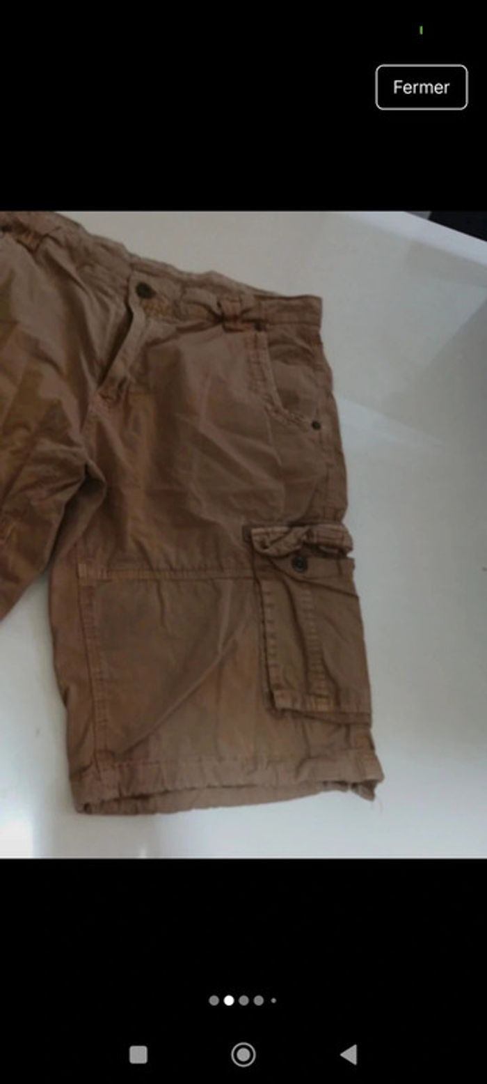 Bermuda short cargo homme Good Year taille M rétro vintage - photo numéro 2