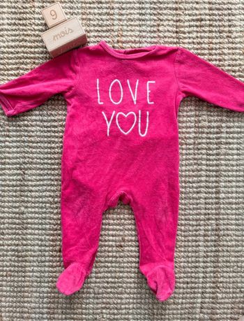 Pyjama velours Kiabi 9mois / 71cm