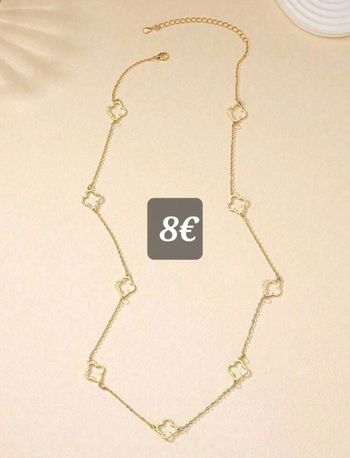 Collier long acier inoxydable 