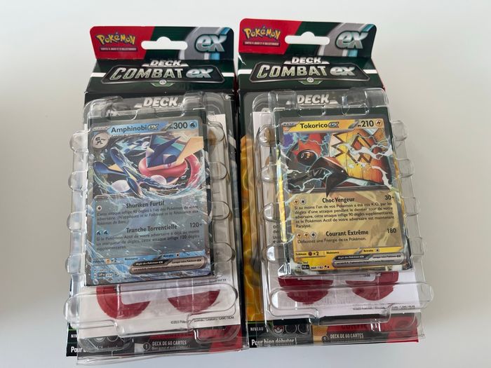 Deck Combat Ex Pokémon Lot de 2 Amphinobi Ex Tokorico Ex Asmofee - photo numéro 4