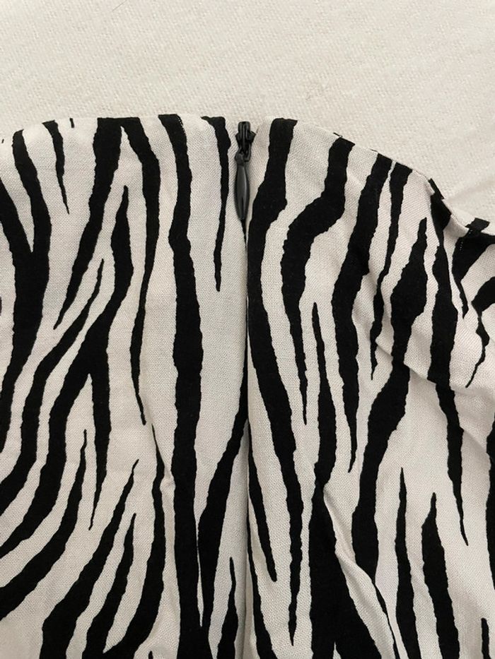 Jupe taille haute motif zébré - photo numéro 3