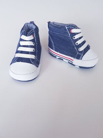 Obaïbi - Baskets en jean - 0/6 mois - Neuves !