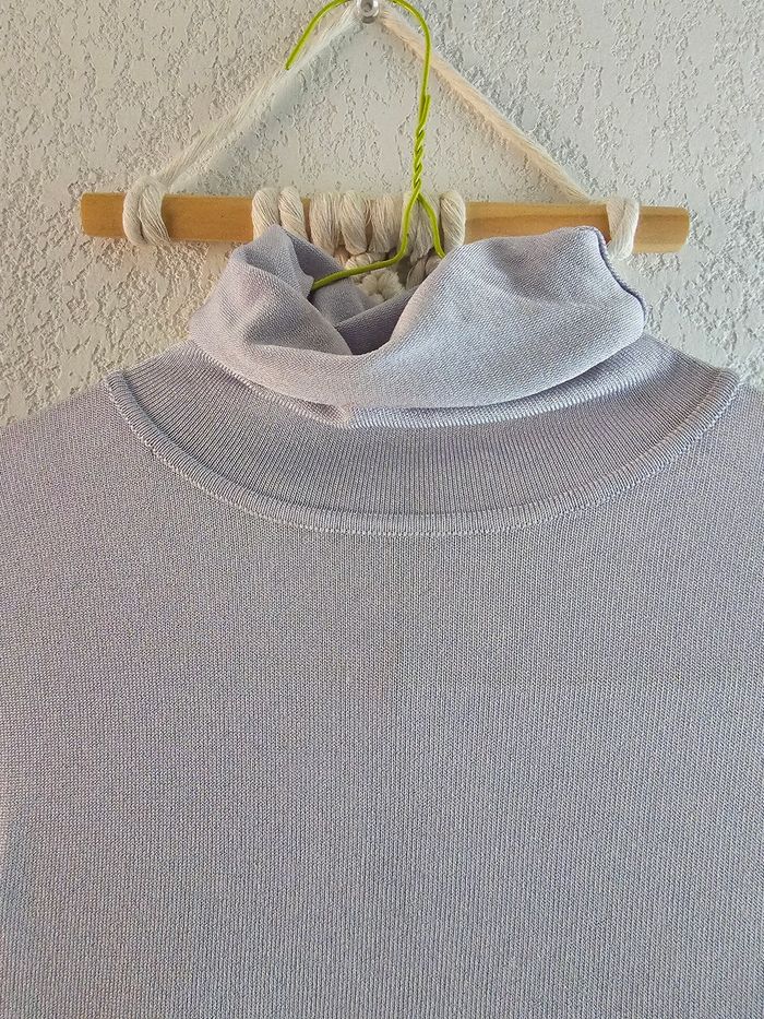 Top zara gris/bleu scintillant neuf taille xs - photo numéro 4