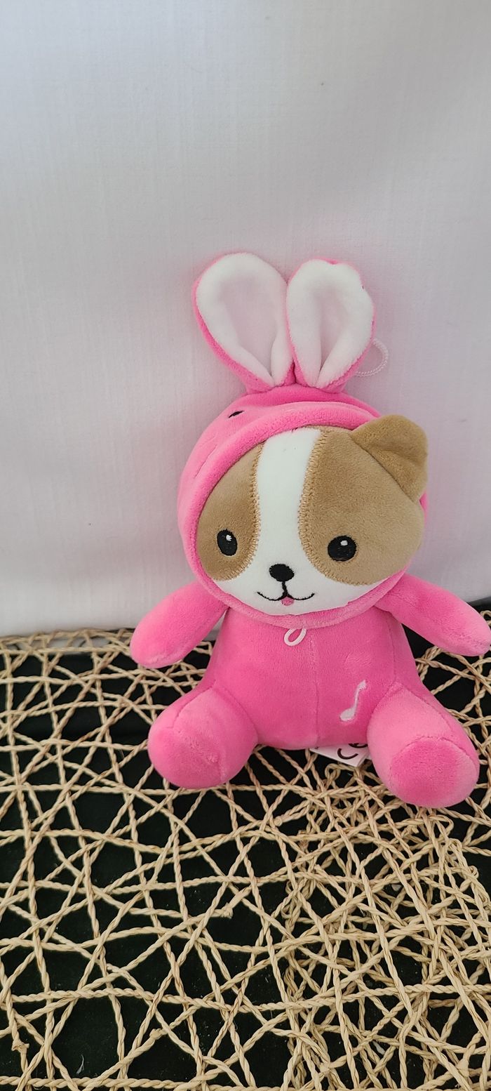 doudou sonore ours lapin fizzy - photo numéro 3