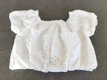 10 € Croc top blanc Zara 164 cm taille 12 ans
