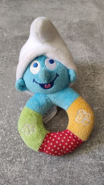 Hochet peluche Schtroumpf