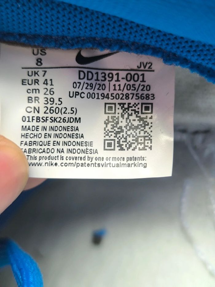 Baskets Nike dunk low cobalt blue pointure 41 neuves avec boîte - photo numéro 10