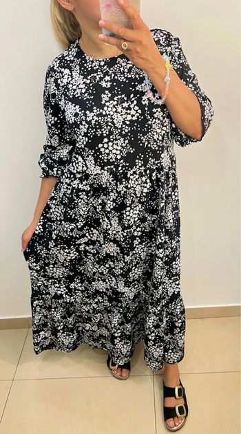 Robe longue imprimée fleurs Taille L
