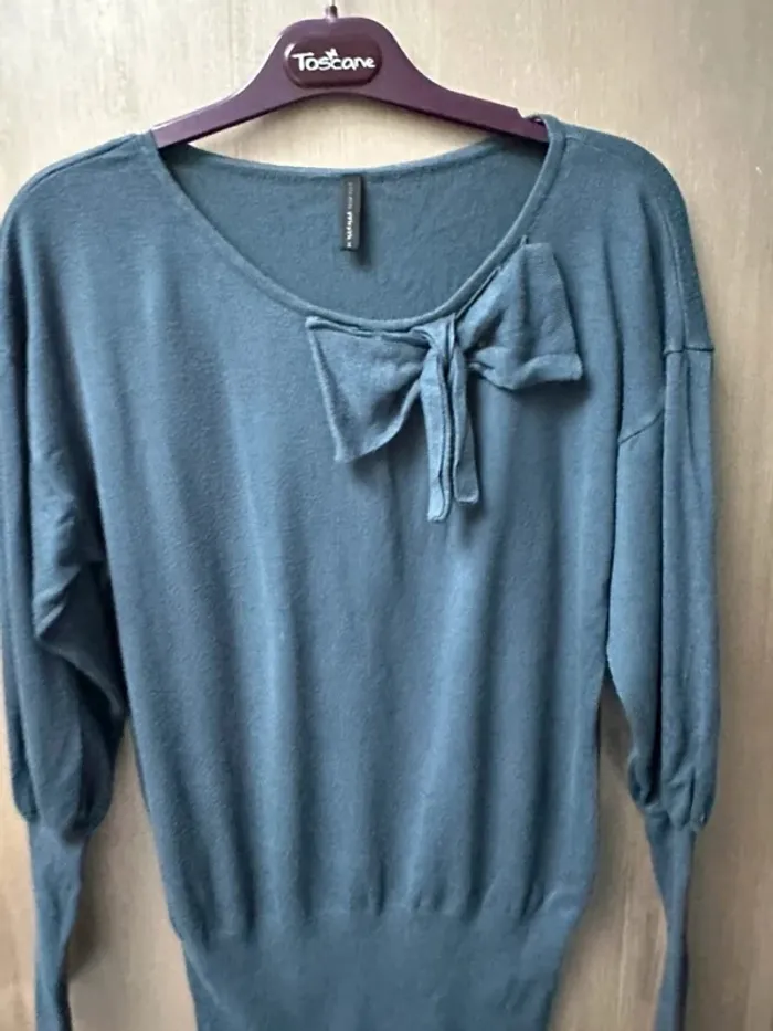 Pull fin Naf Naf bleu S - photo numéro 5