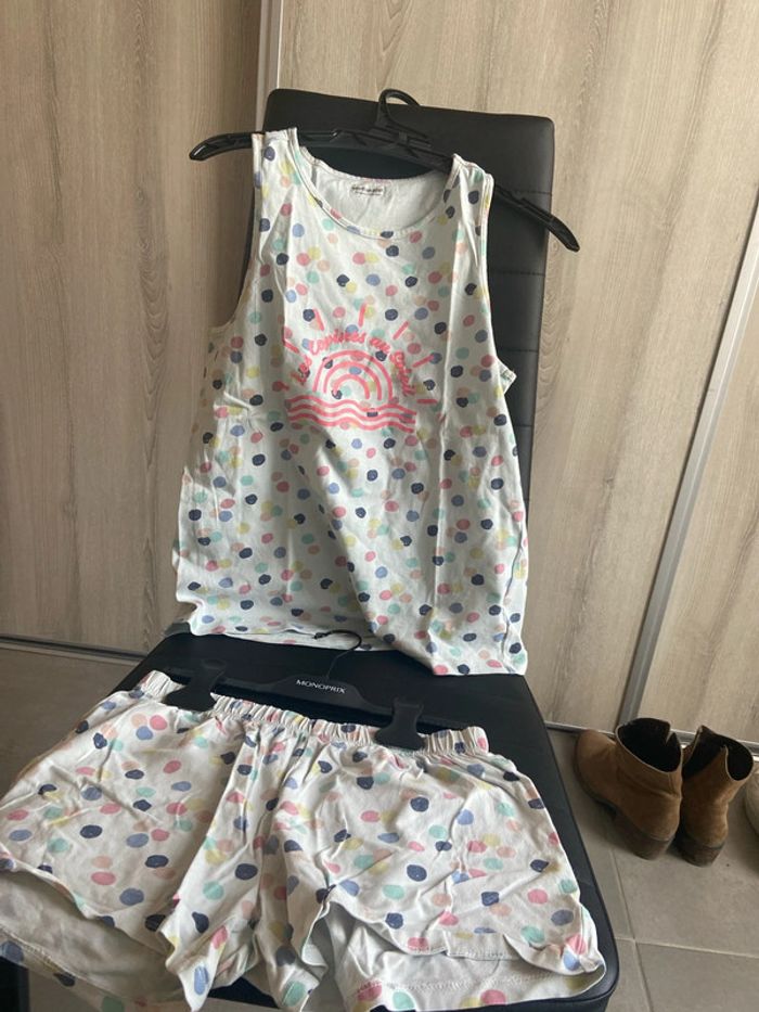 Pyjama t-shirt et shorts vertbaudet 12 ans - photo numéro 3