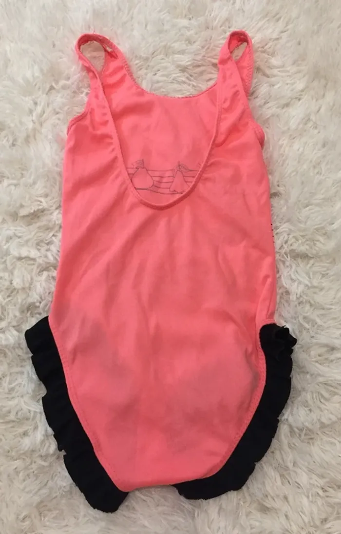 Maillot de bain rose et noir - photo numéro 2