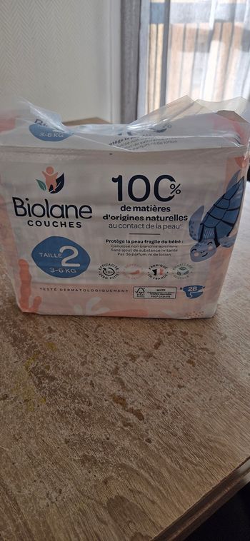 Lot de 4 couche Biolane 