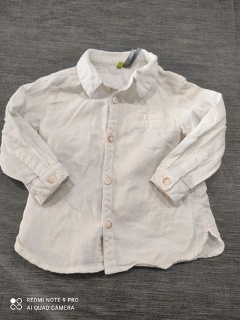 Chemise légère manches longues 9 mois